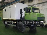 АИС мобильная лаборатория подъемник гидродинамических геофизических исследований на шасси Урал 43206